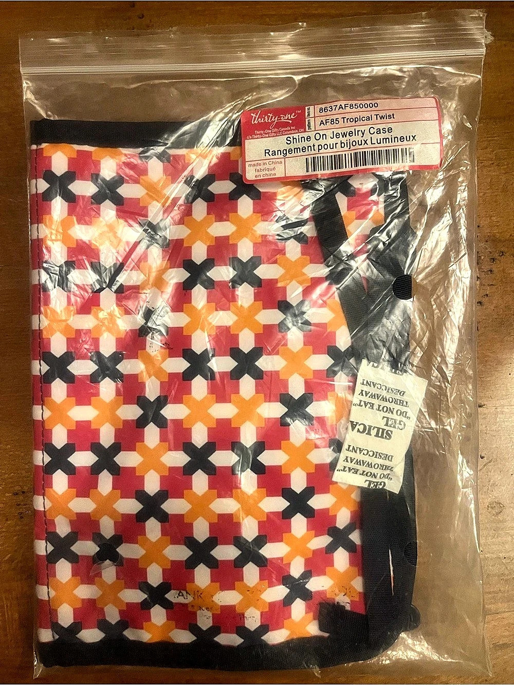 Thirty-One Shine On Jewelry Case Pink & Black NWT